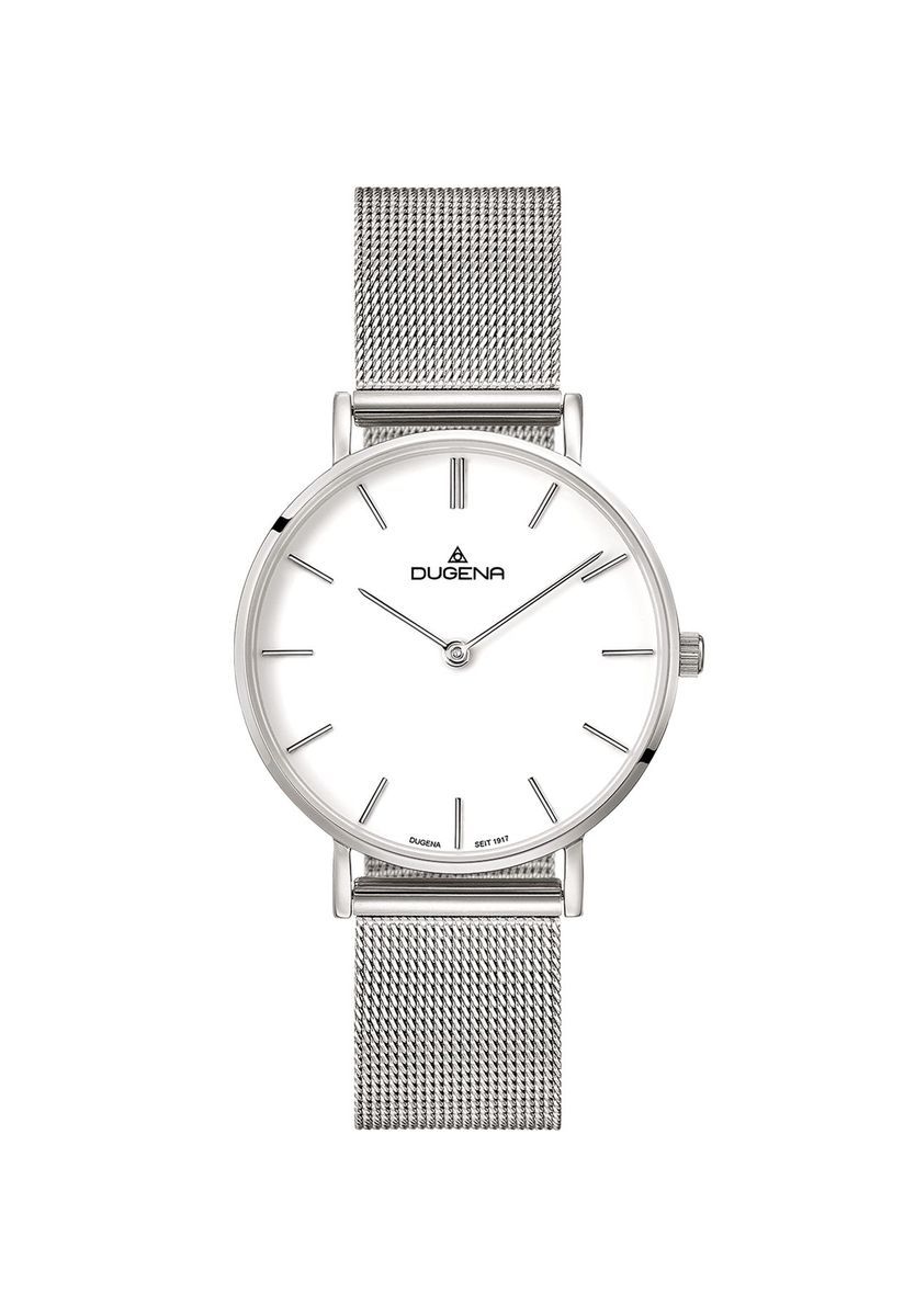 Minimalistische Armbanduhr mit Mesh-Armband