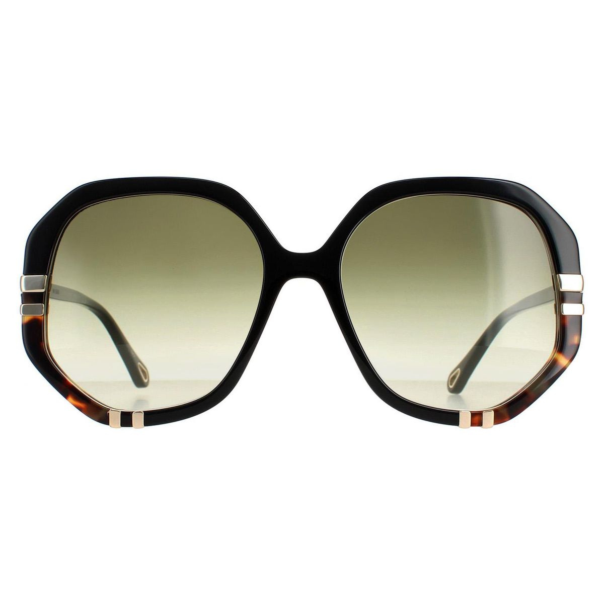 Hexagonale Sonnenbrille mit Farbverlauf