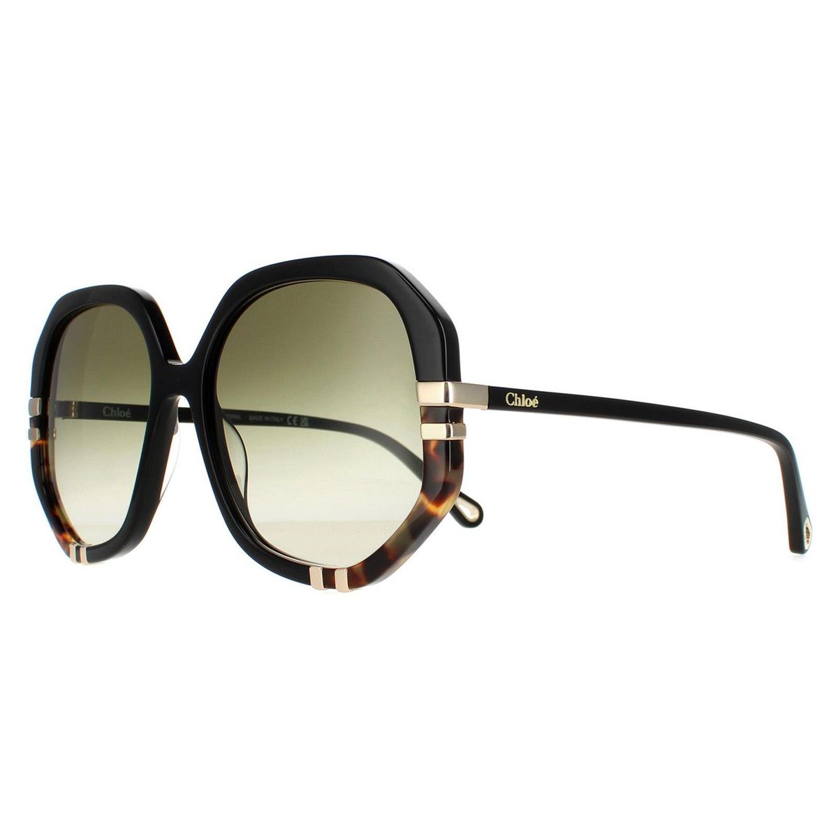Hexagonale Sonnenbrille mit Farbverlauf