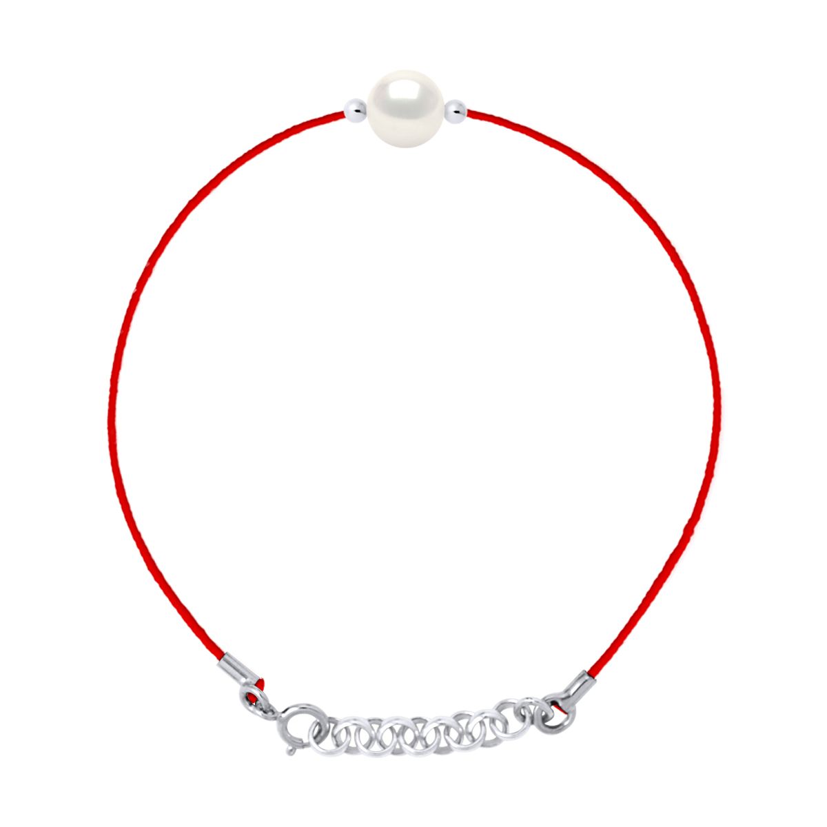 Zartes Kordelarmband mit Perle