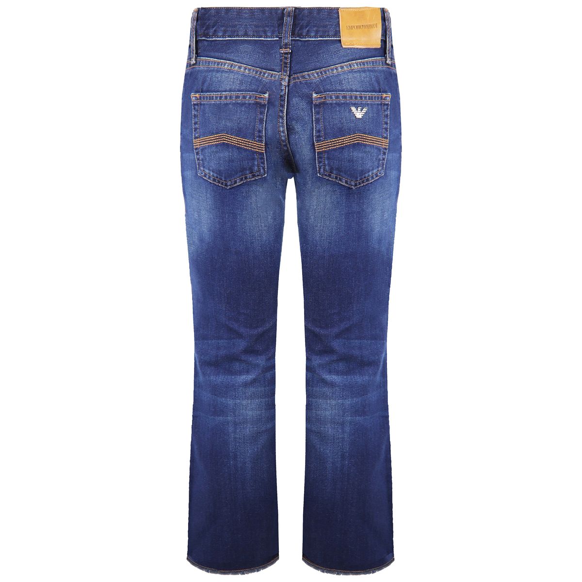 Weite Mid-Rise Denim Jeans