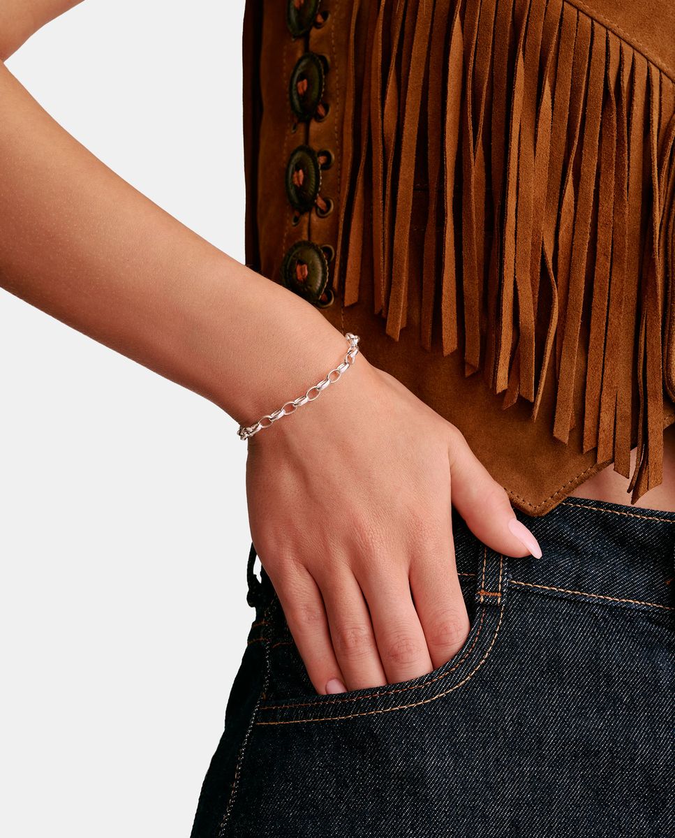 Klassisches Gliederketten-Armband aus Sterlingsilber