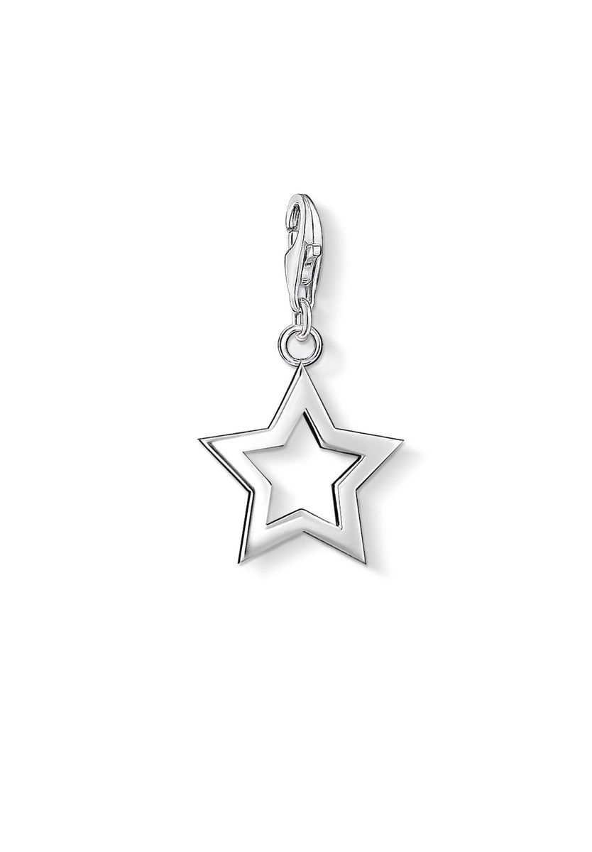 Polierter Stern-Charm mit Cutout-Design