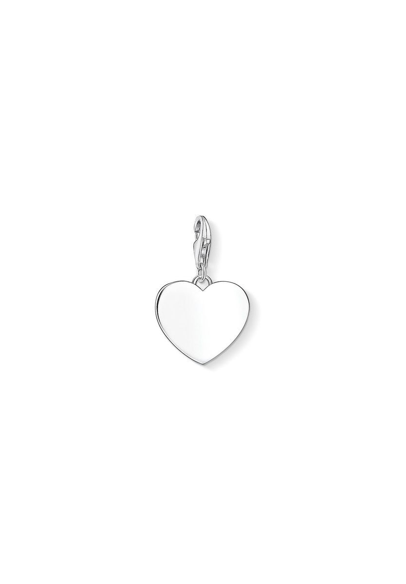 Polierter Herz-Charm aus Sterlingsilber
