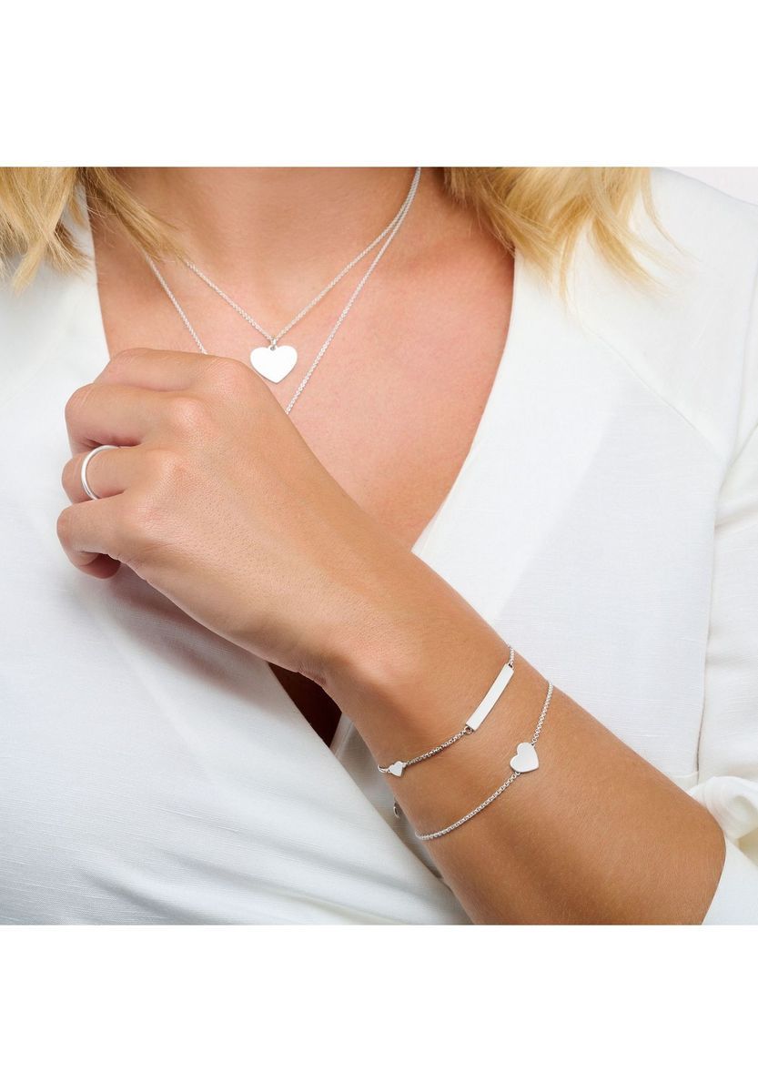 Gravierbares ID-Armband mit Herz