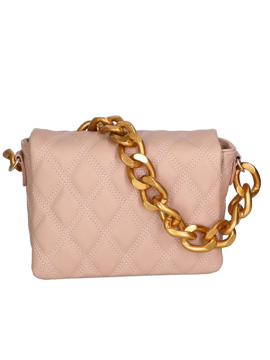 Gesteppte Sauvage-Ledertasche mit Kette