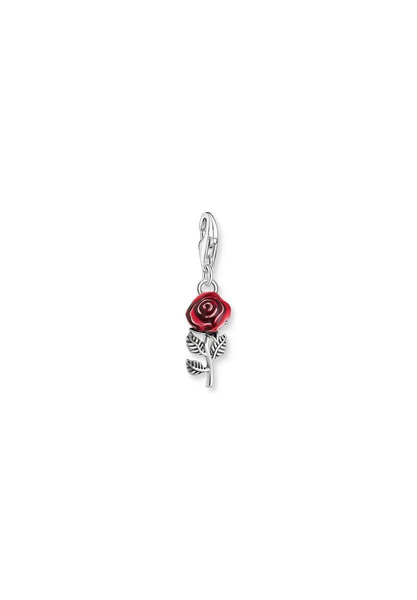 Detailreicher emaillierter Rosen-Charm