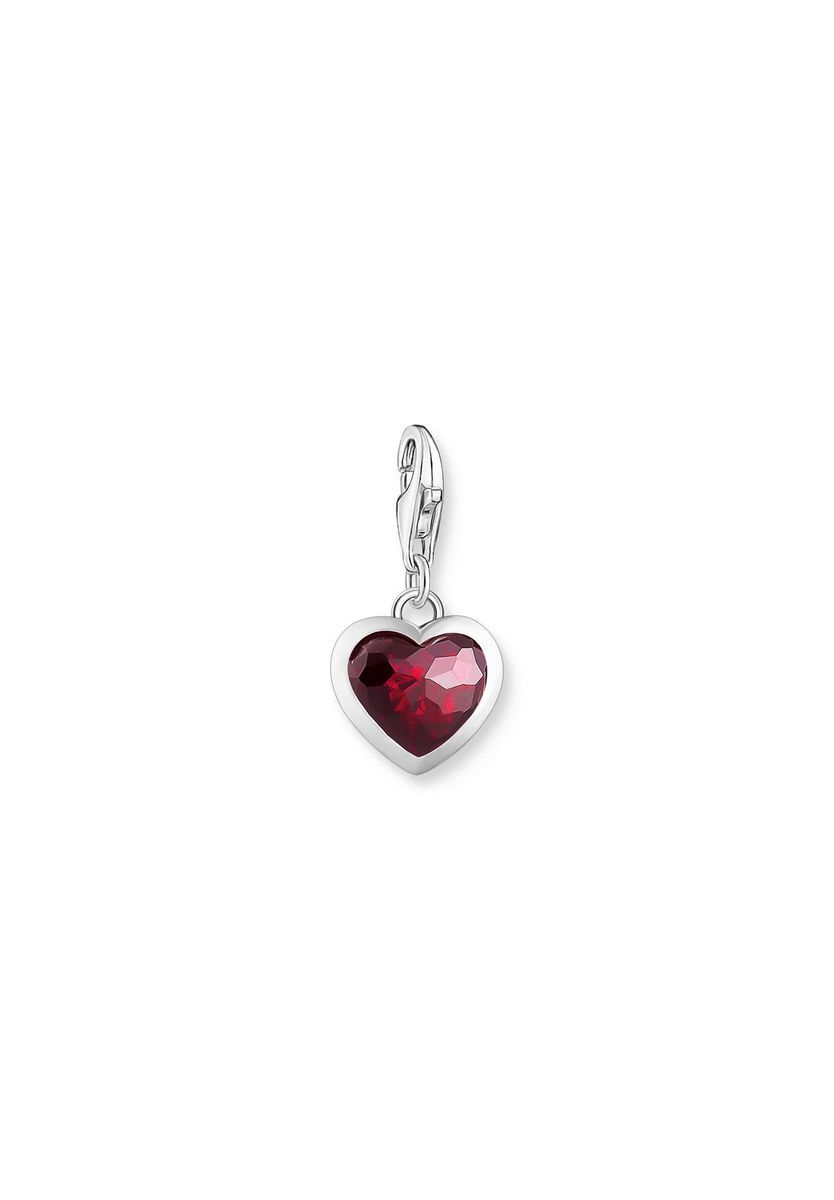 Facettierter Herzstein Charm-Anhänger