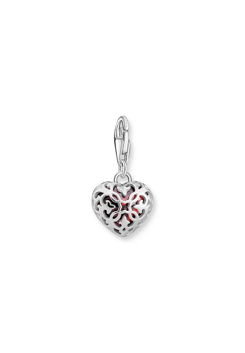 Facettierter Herzstein Charm-Anhänger