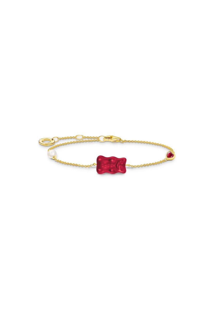 Vergoldetes Armband mit Gummibärchen-Anhänger