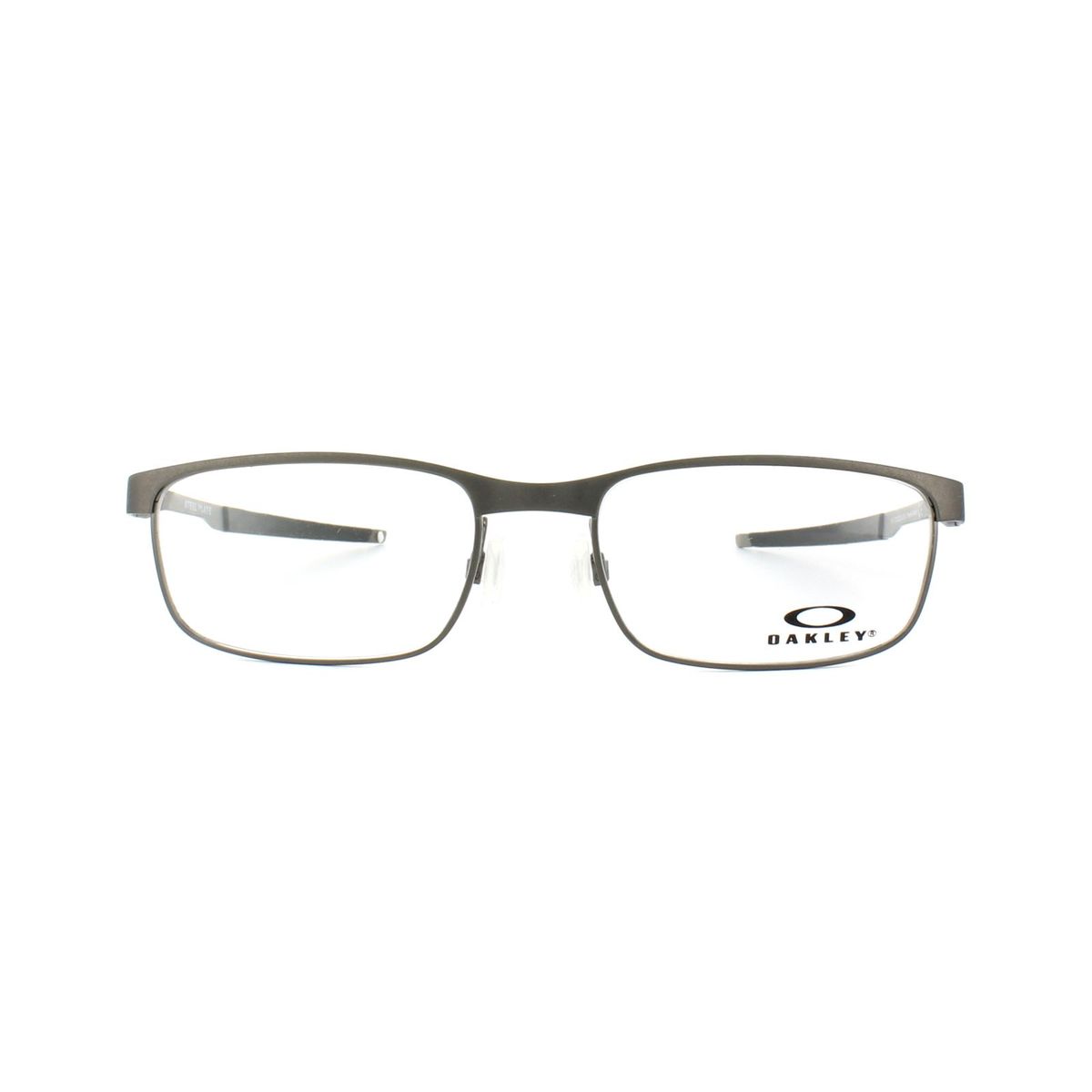Rechteckige Brille aus Stahl