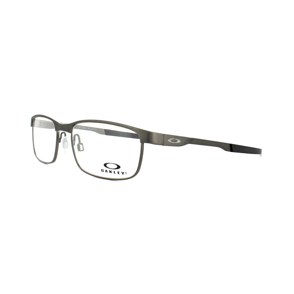 Rechteckige Brille aus Stahl