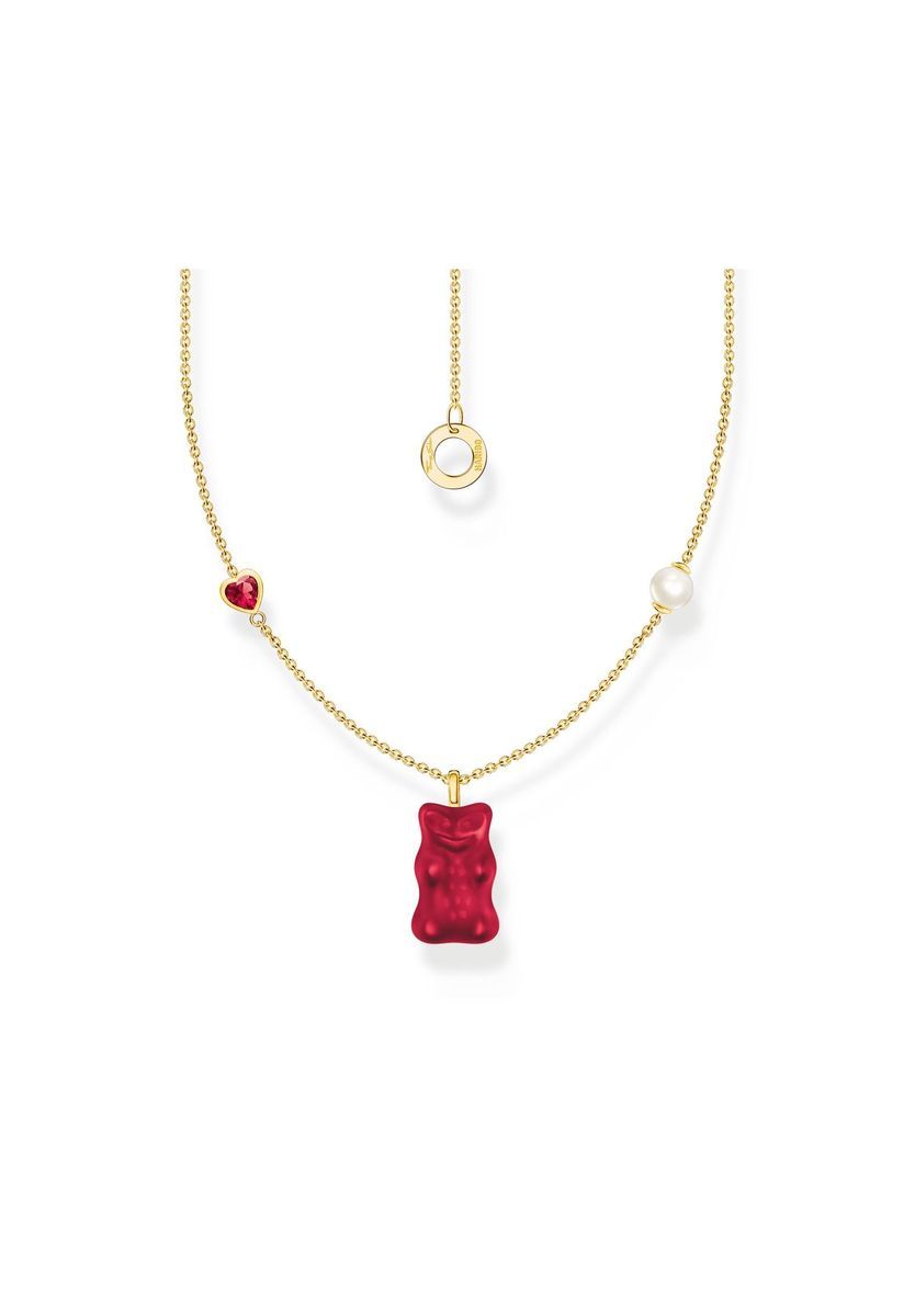 Goldbären Charm Halskette Gold