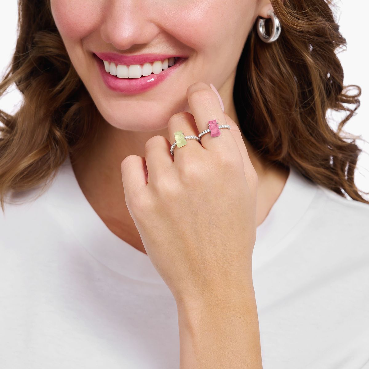 Goldbär Pavé Band Ring