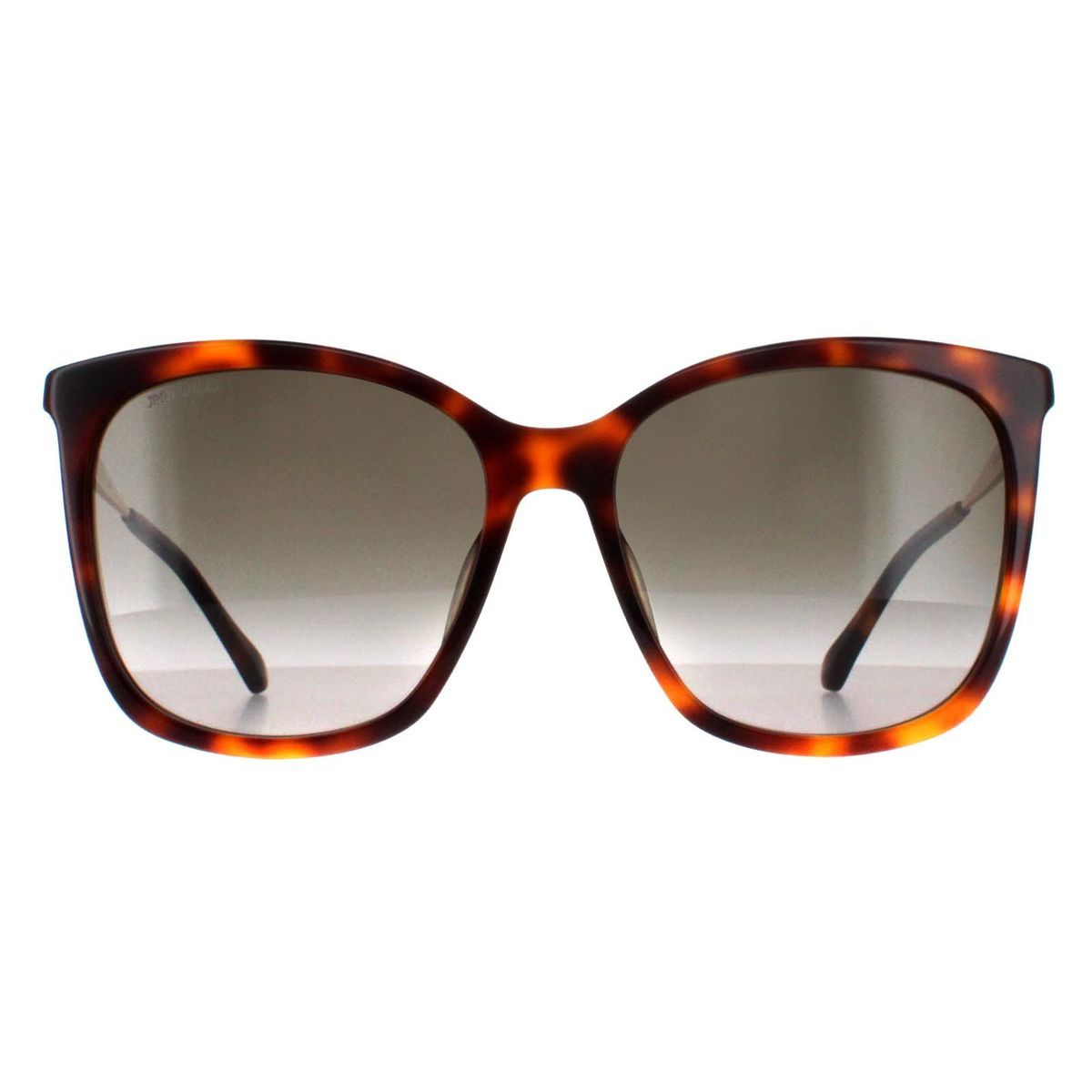Quadratische Schildpatt-Sonnenbrille mit Glitzer-Akzenten