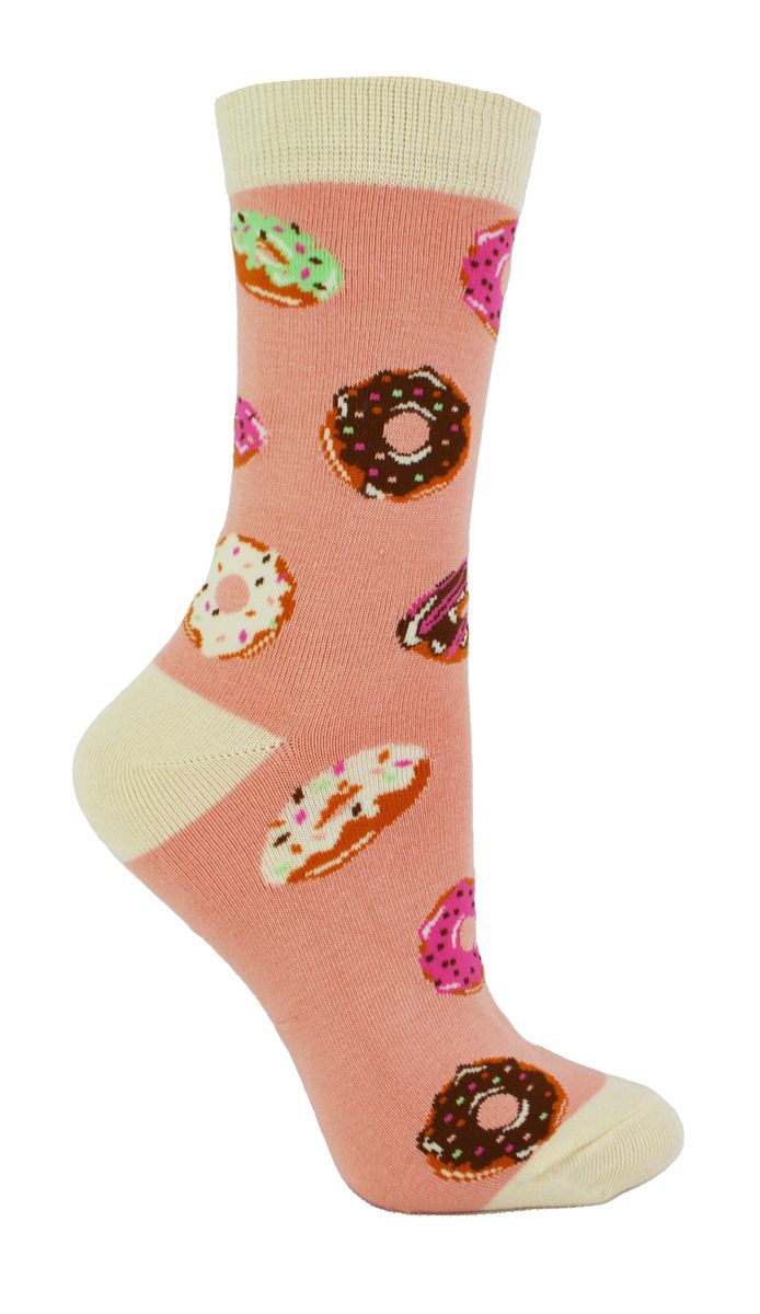 Verspielte Bambussocken mit Donut-Muster