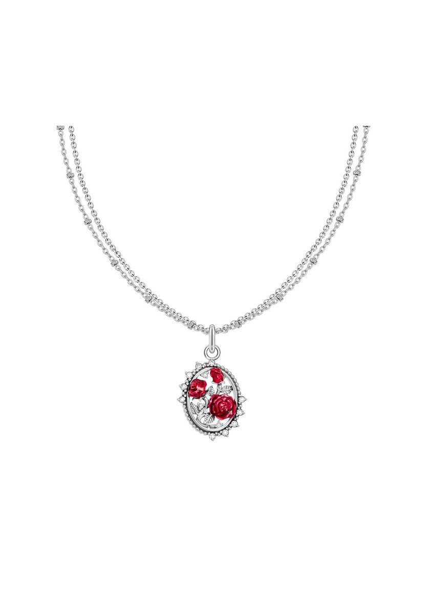 Viktorianische Rosen-Medaillon-Kette