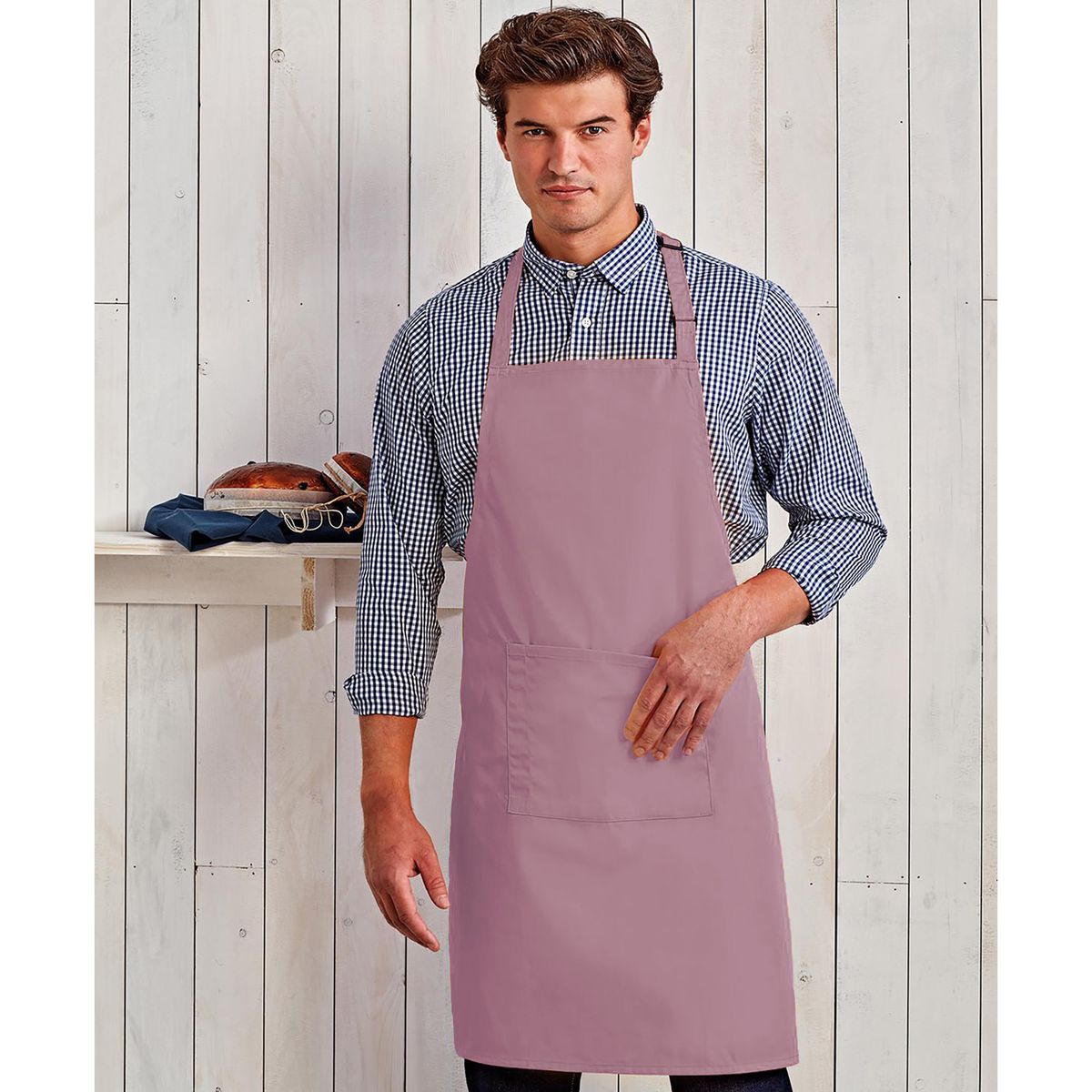 Verstellbare Latzschürze aus Twill
