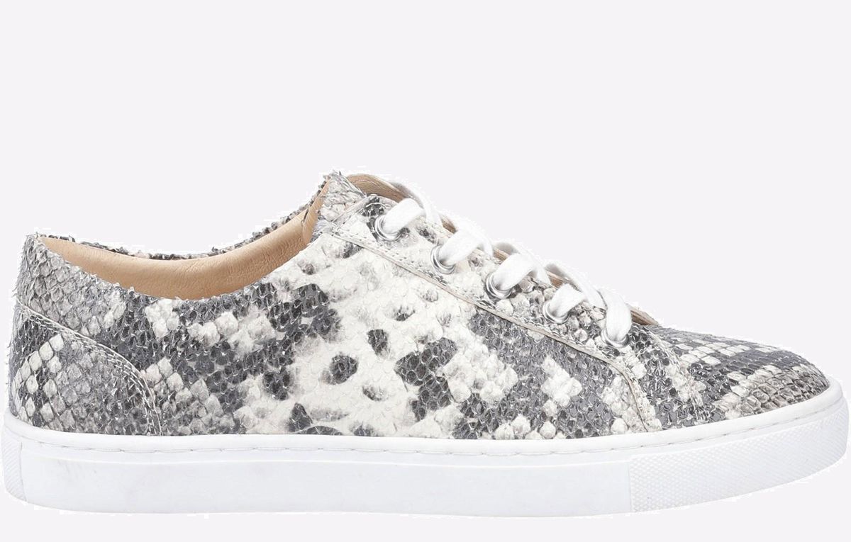 Low-Top Sneaker mit Schlangenmuster