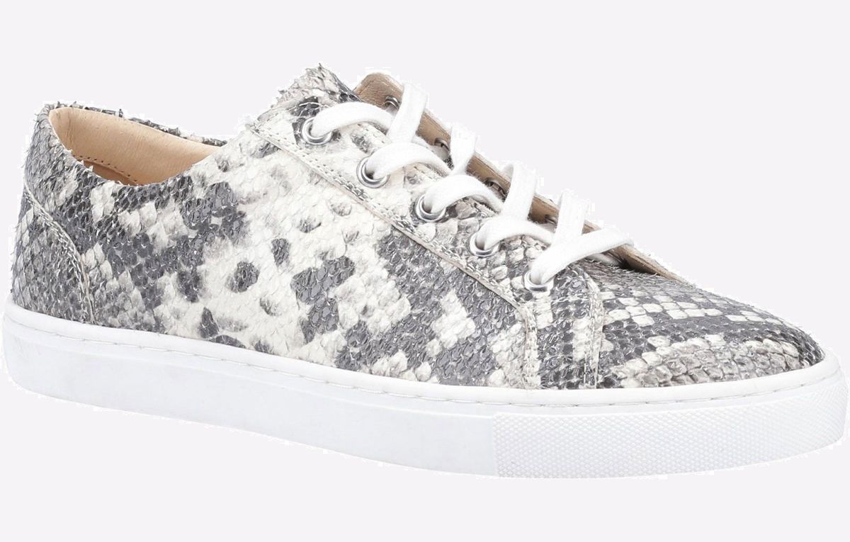 Low-Top Sneaker mit Schlangenmuster