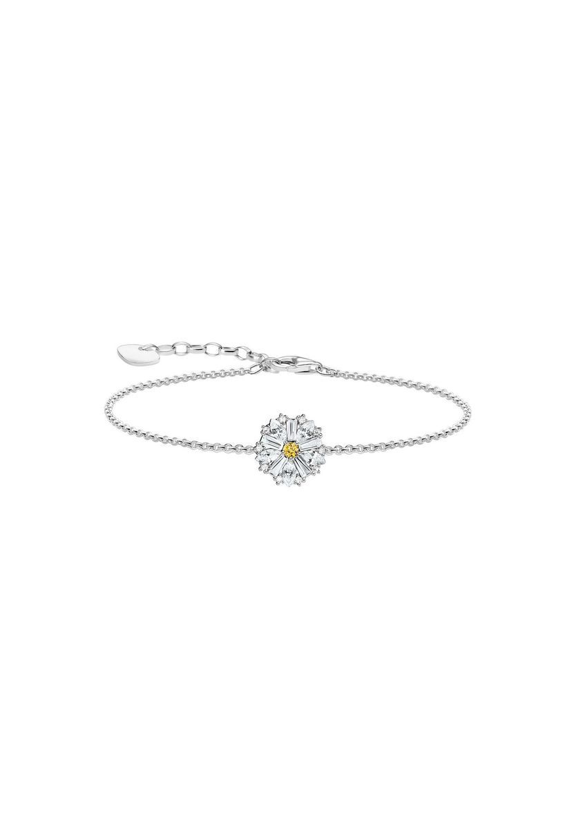 Gänseblümchen Armband mit Zirkonia
