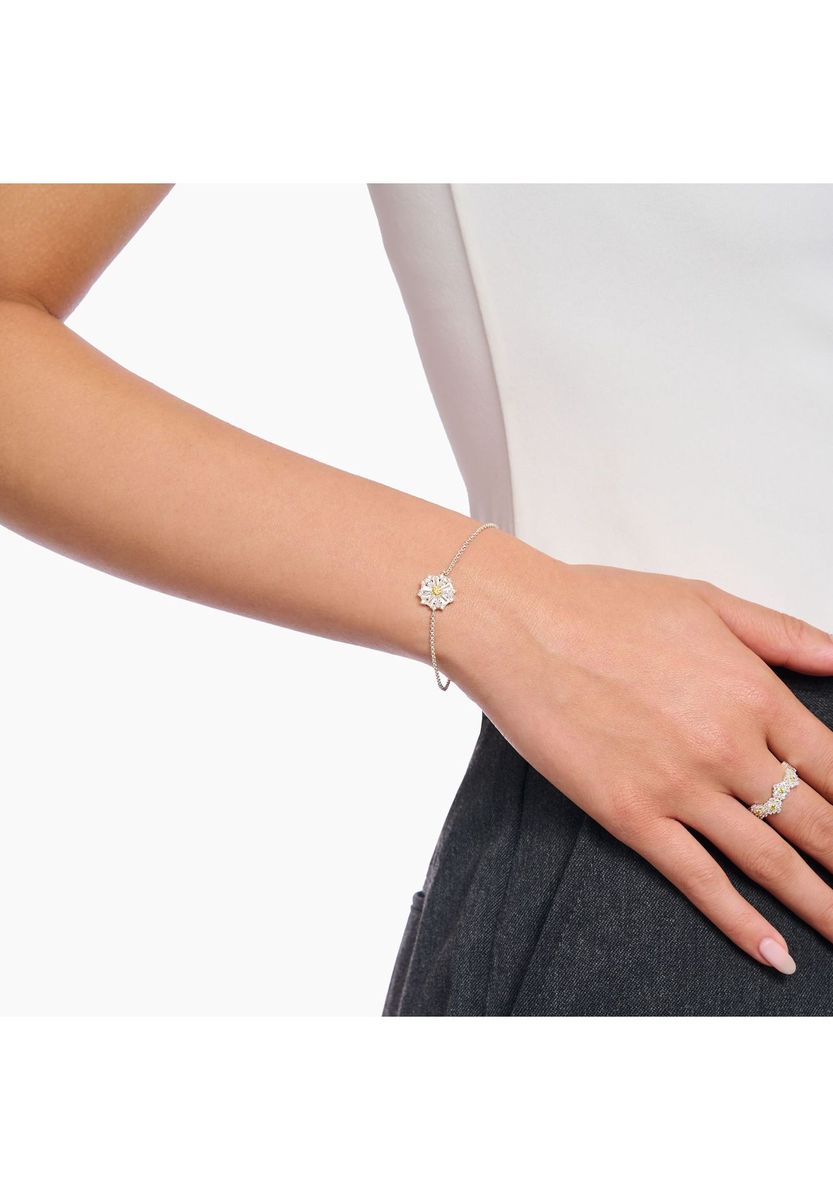 Gänseblümchen Armband mit Zirkonia