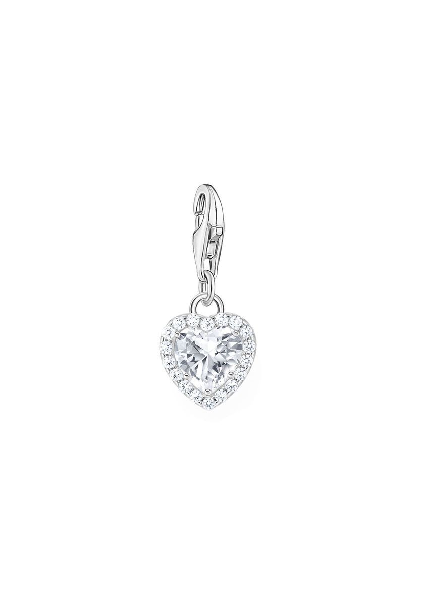 Funkelnder Zirkonia Herz-Charm