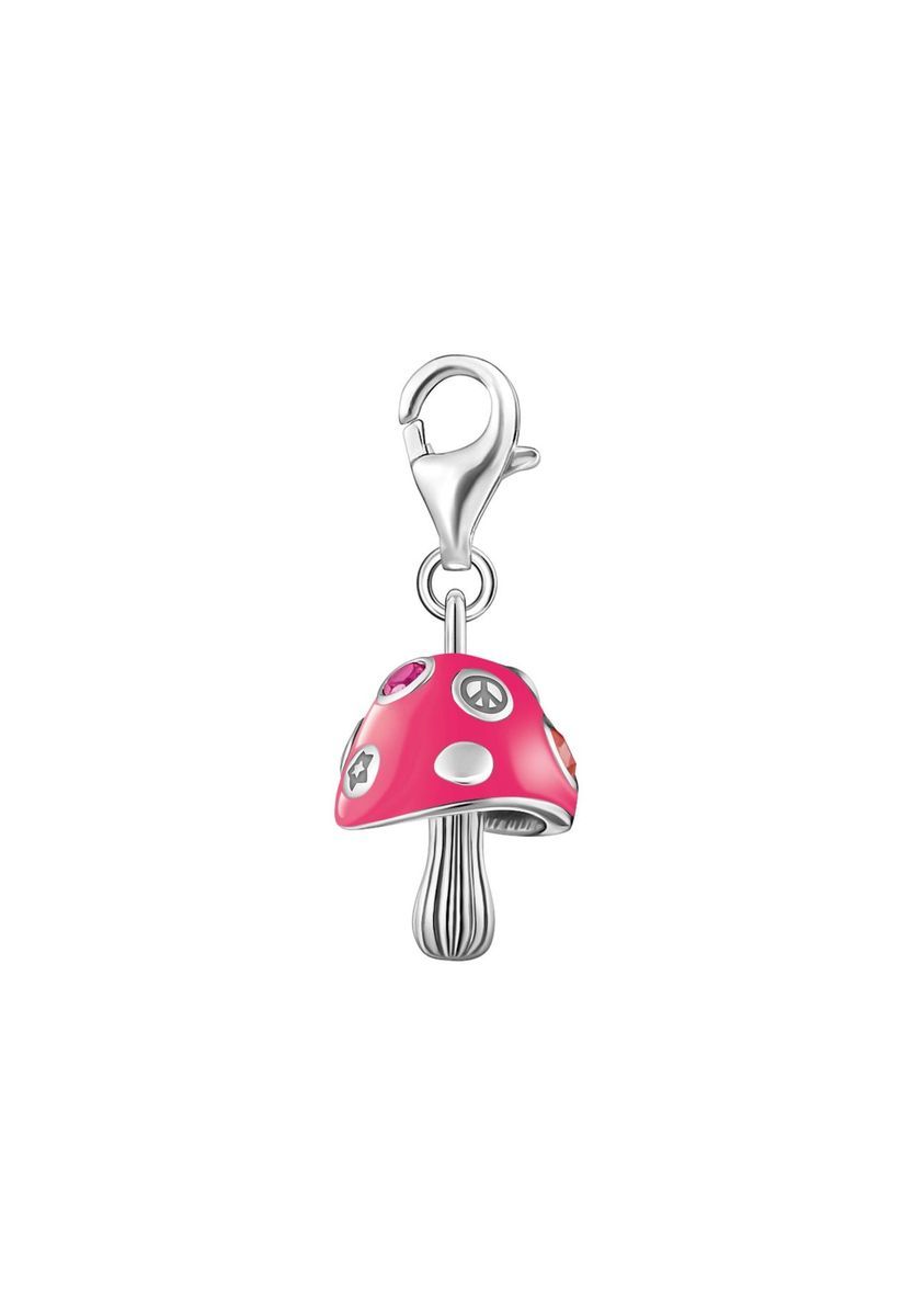 Verspielter magenta Pilz-Charm Anhänger