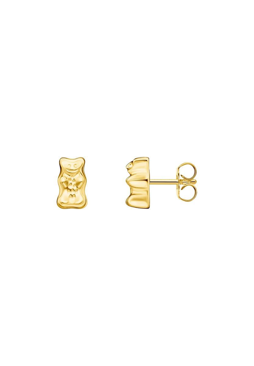 Verspielte Goldbär-Ohrstecker aus Gelbgold