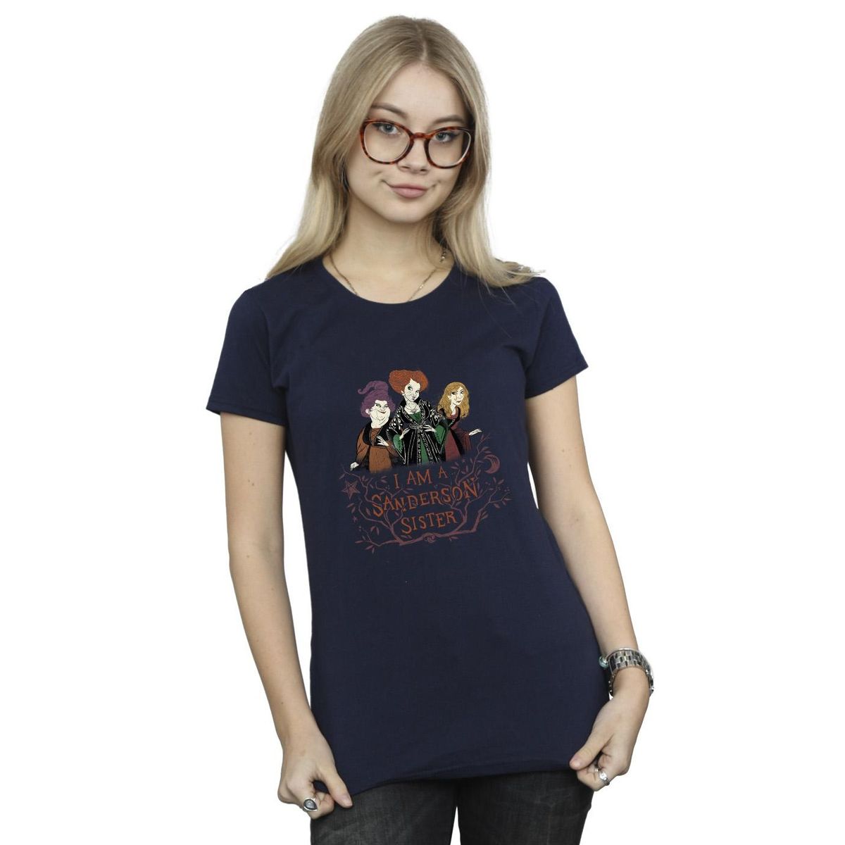 Baumwoll-T-Shirt mit Sanderson-Sisters-Grafik