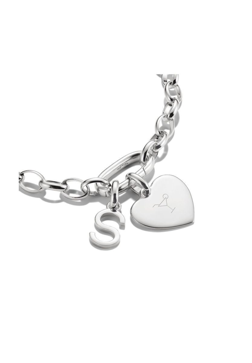 Polierter Buchstabe S Charm-Anhänger
