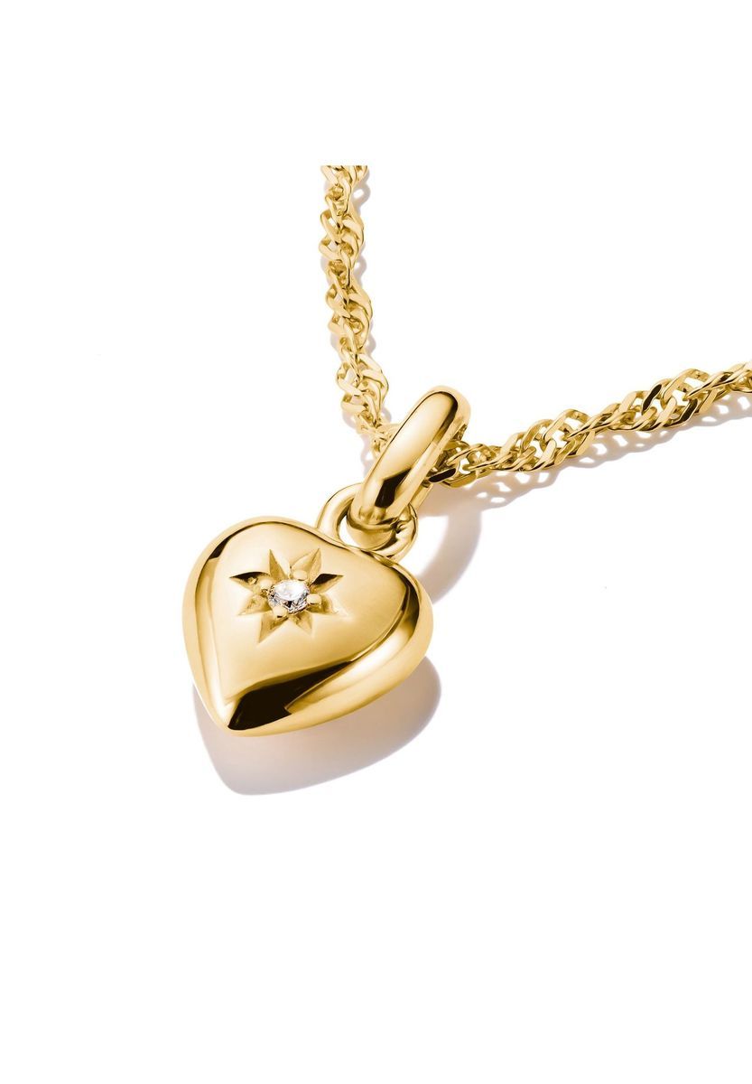 Strahlender Herz- und Stern-Charm