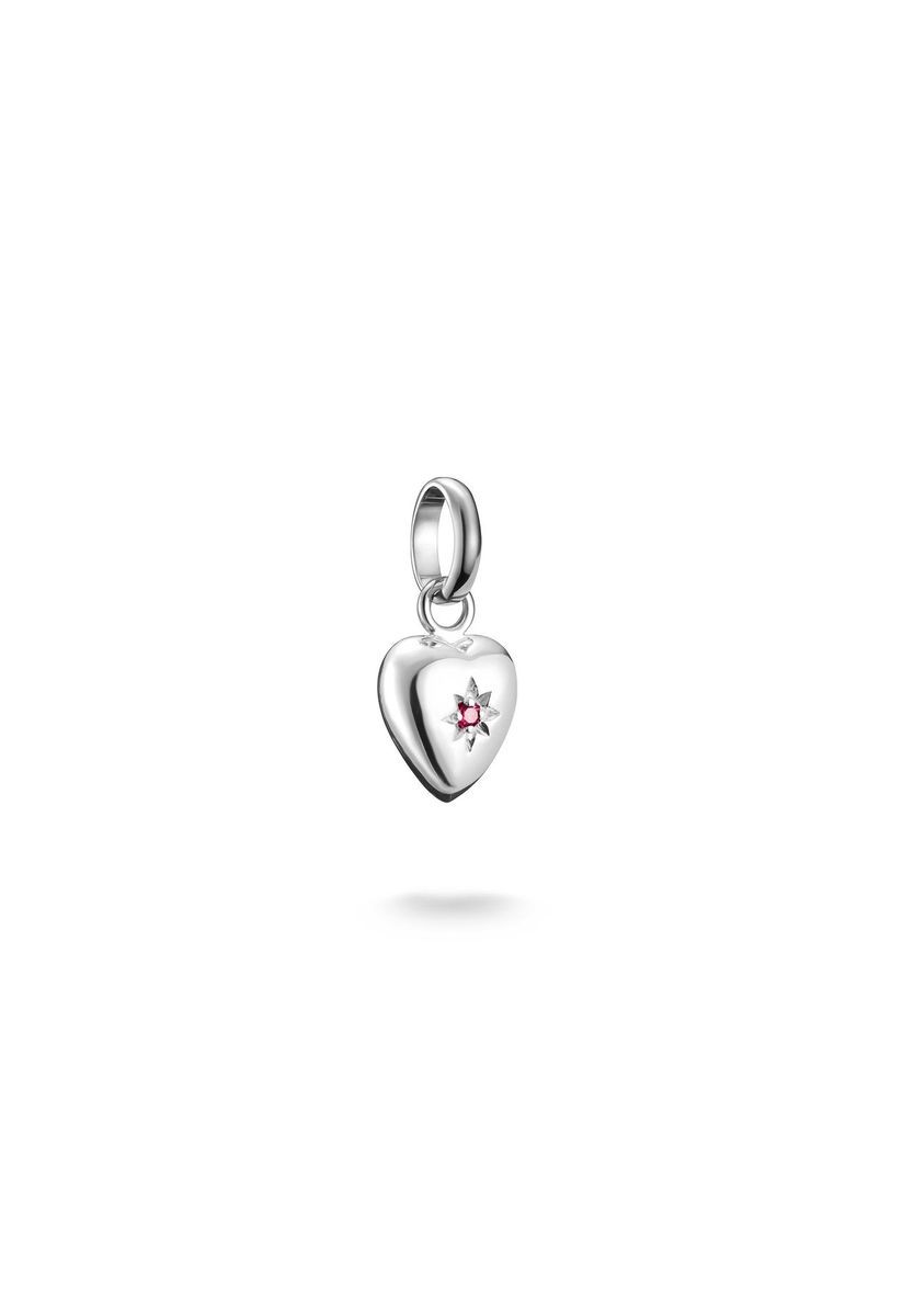 Herz-Charm mit Sternen-Detail