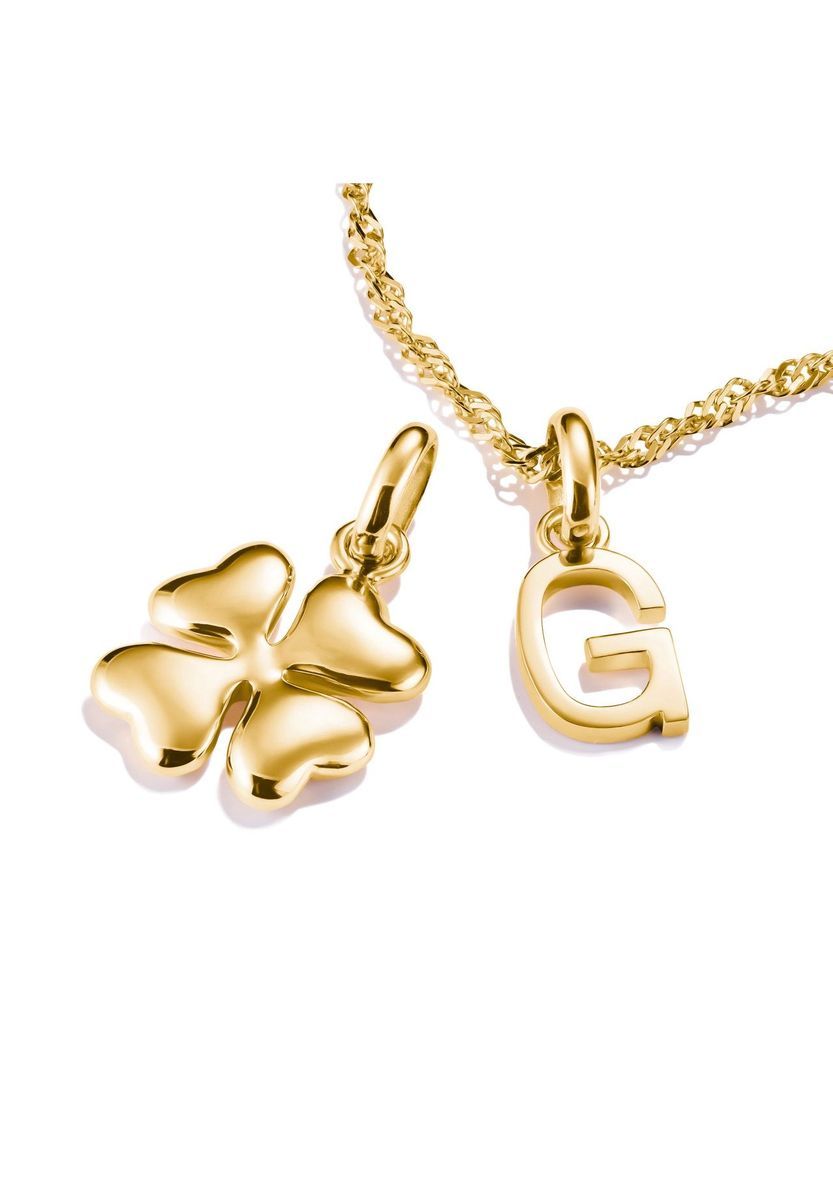 3D-Glücksklee Charm-Anhänger