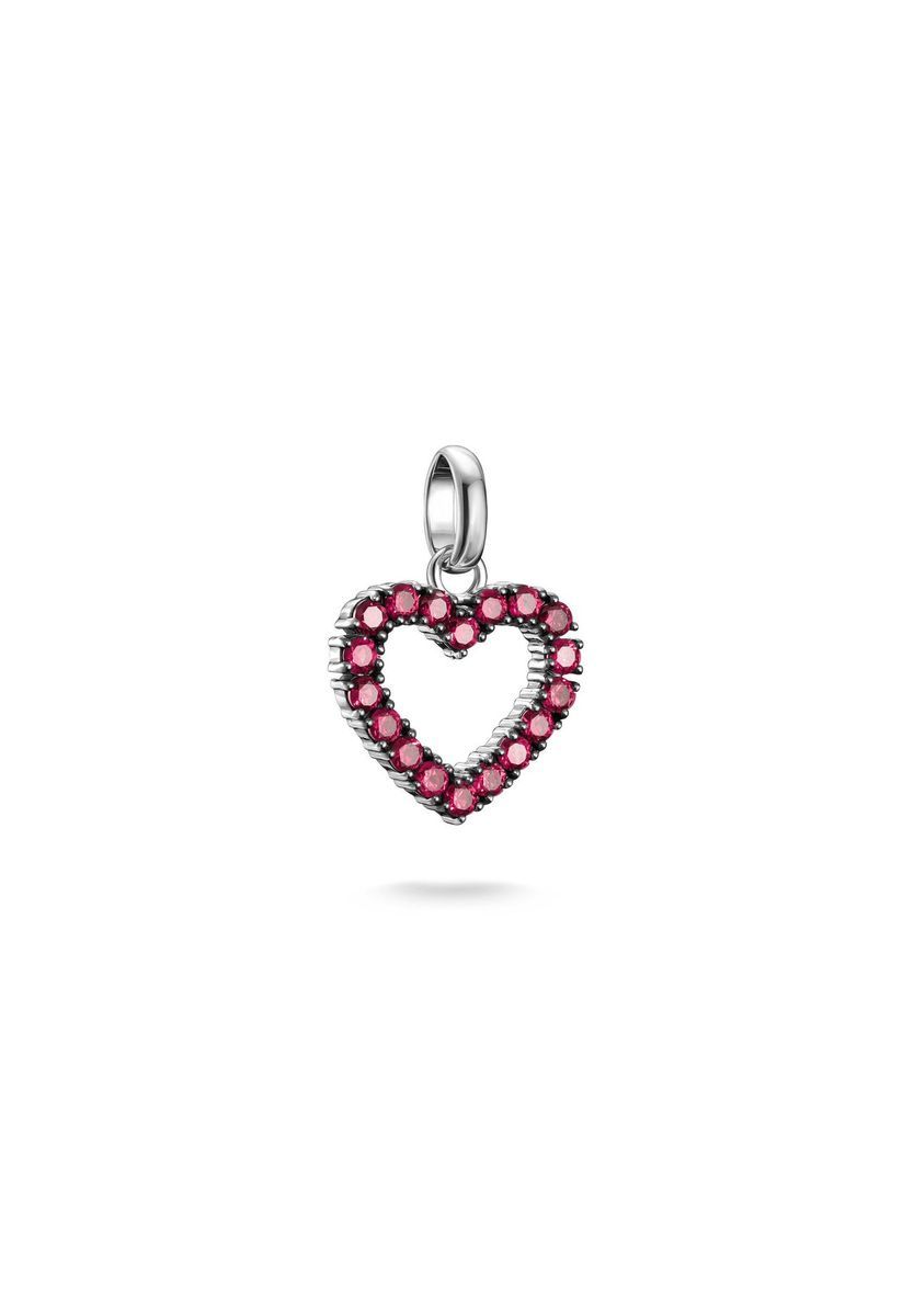 Funkelnder Charm-Anhänger mit Herz-Motiv