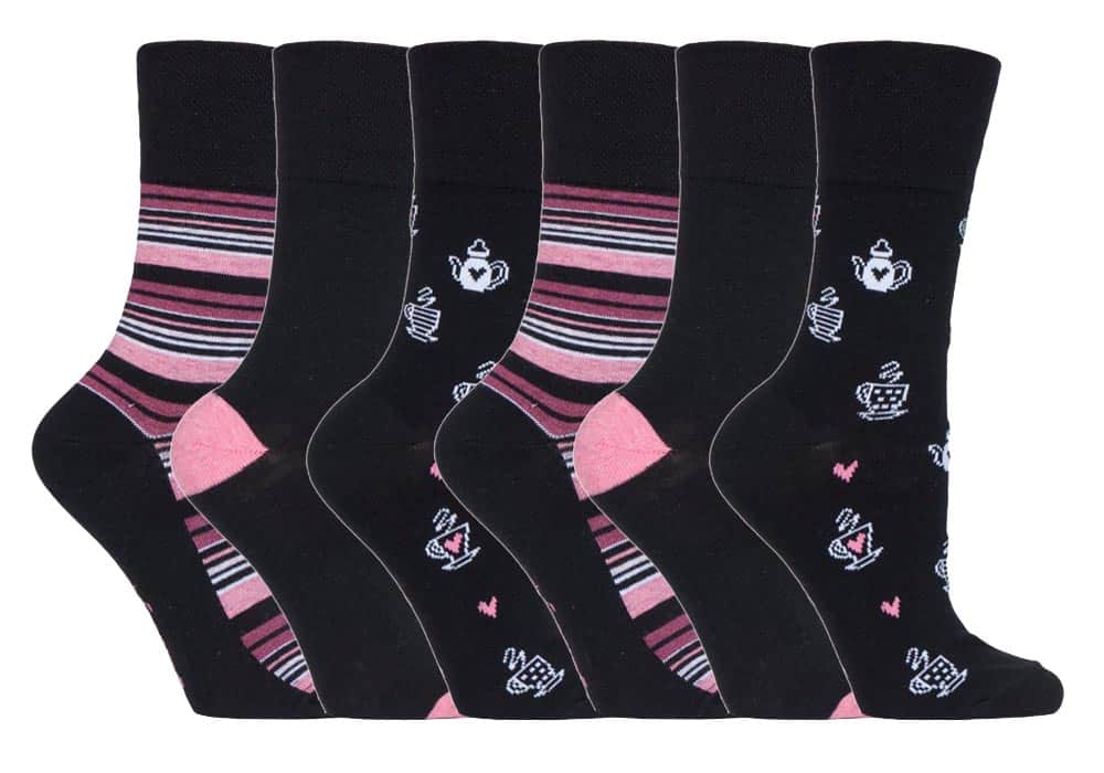 Gemusterte Nicht Einschneidende Komfortsocken