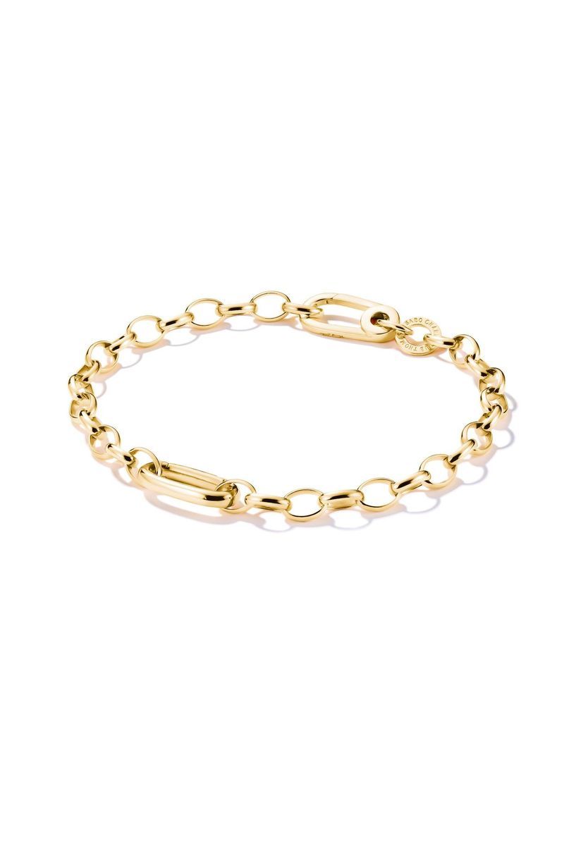 Vergoldetes Charm-Armband mit Connect-Link