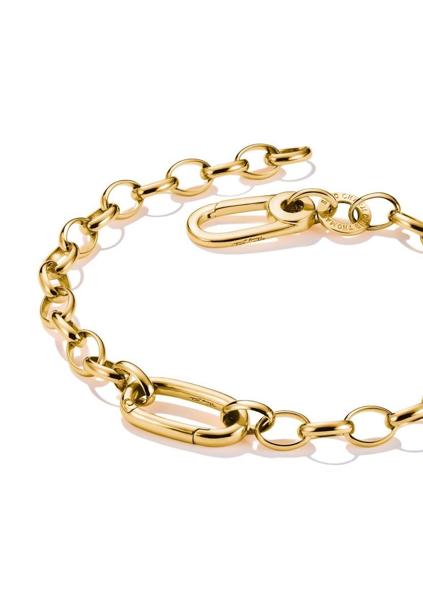 Vergoldetes Charm-Armband mit Connect-Link