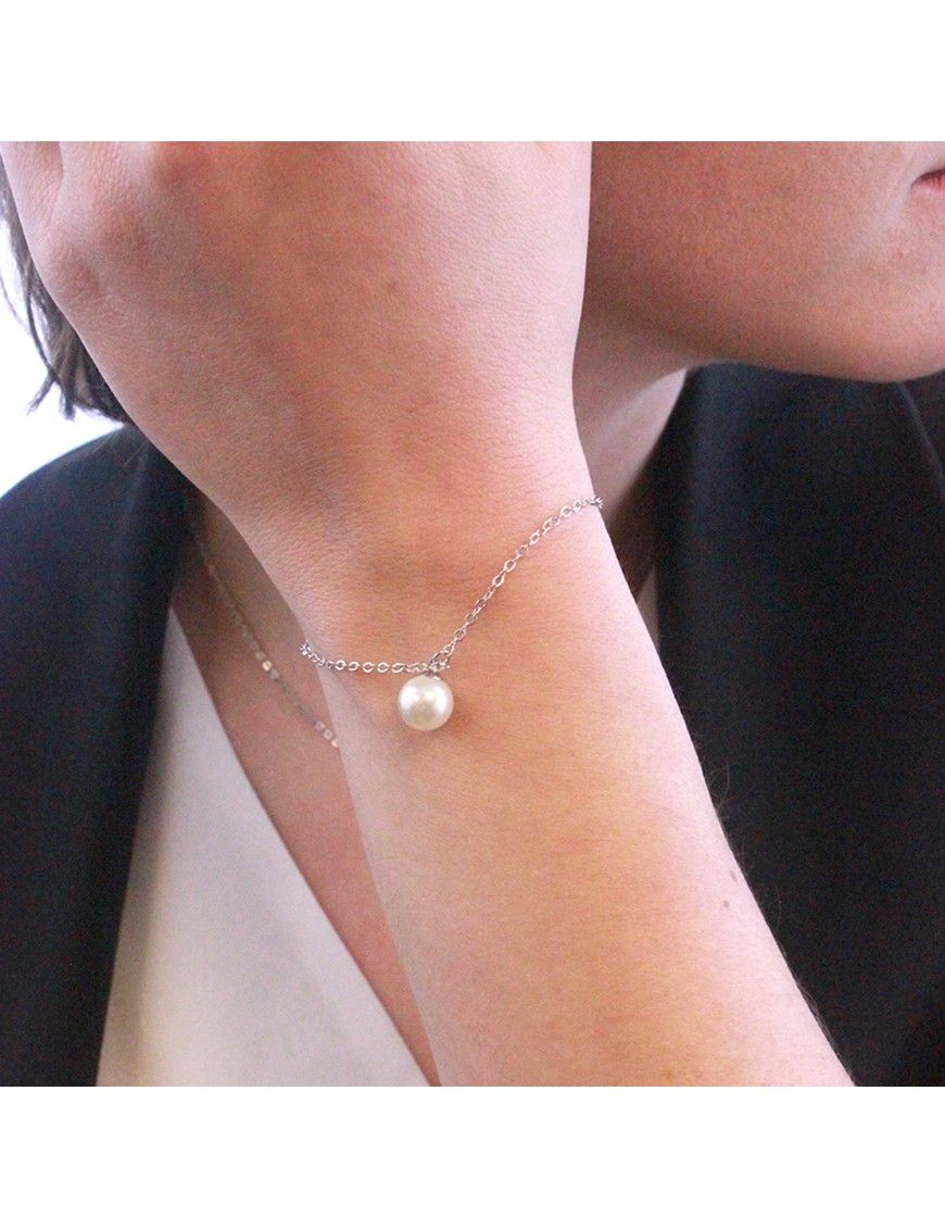 Minimalistisches Kristall-Perlenarmband