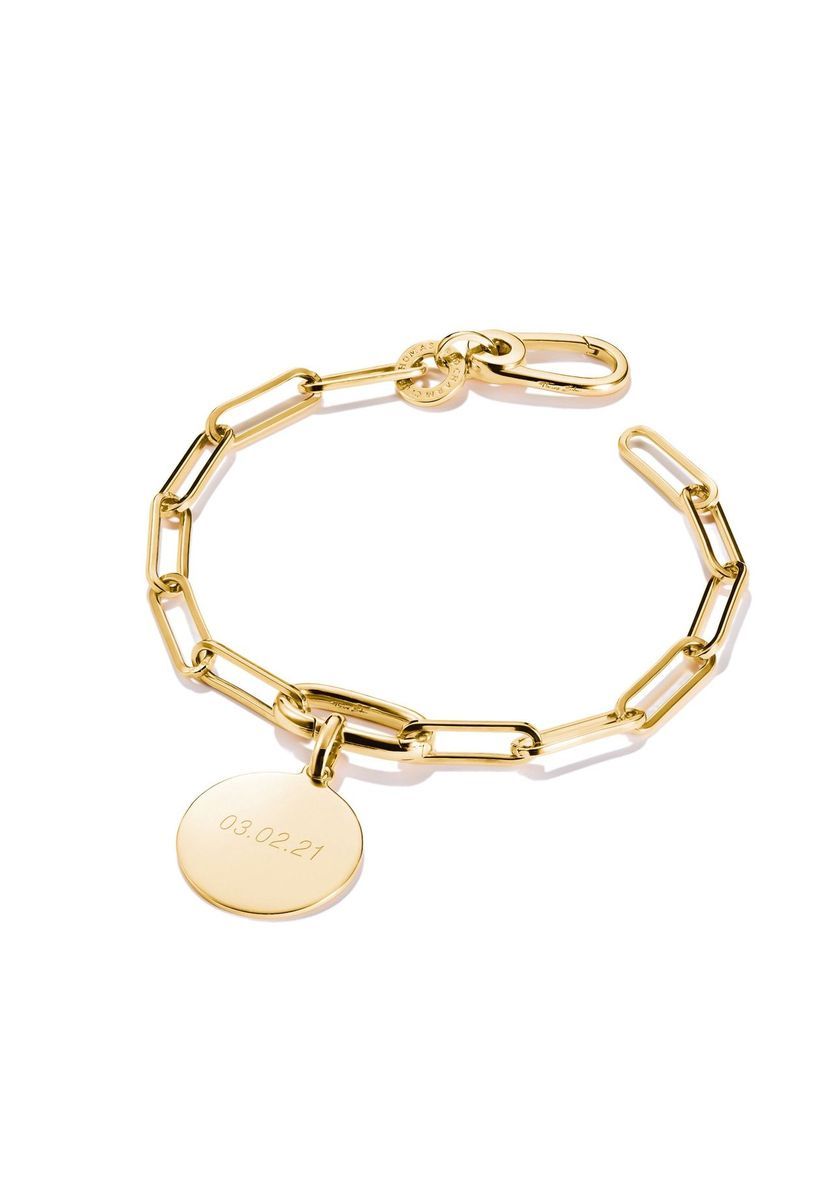 Paperclip-Gliedarmband für Charms