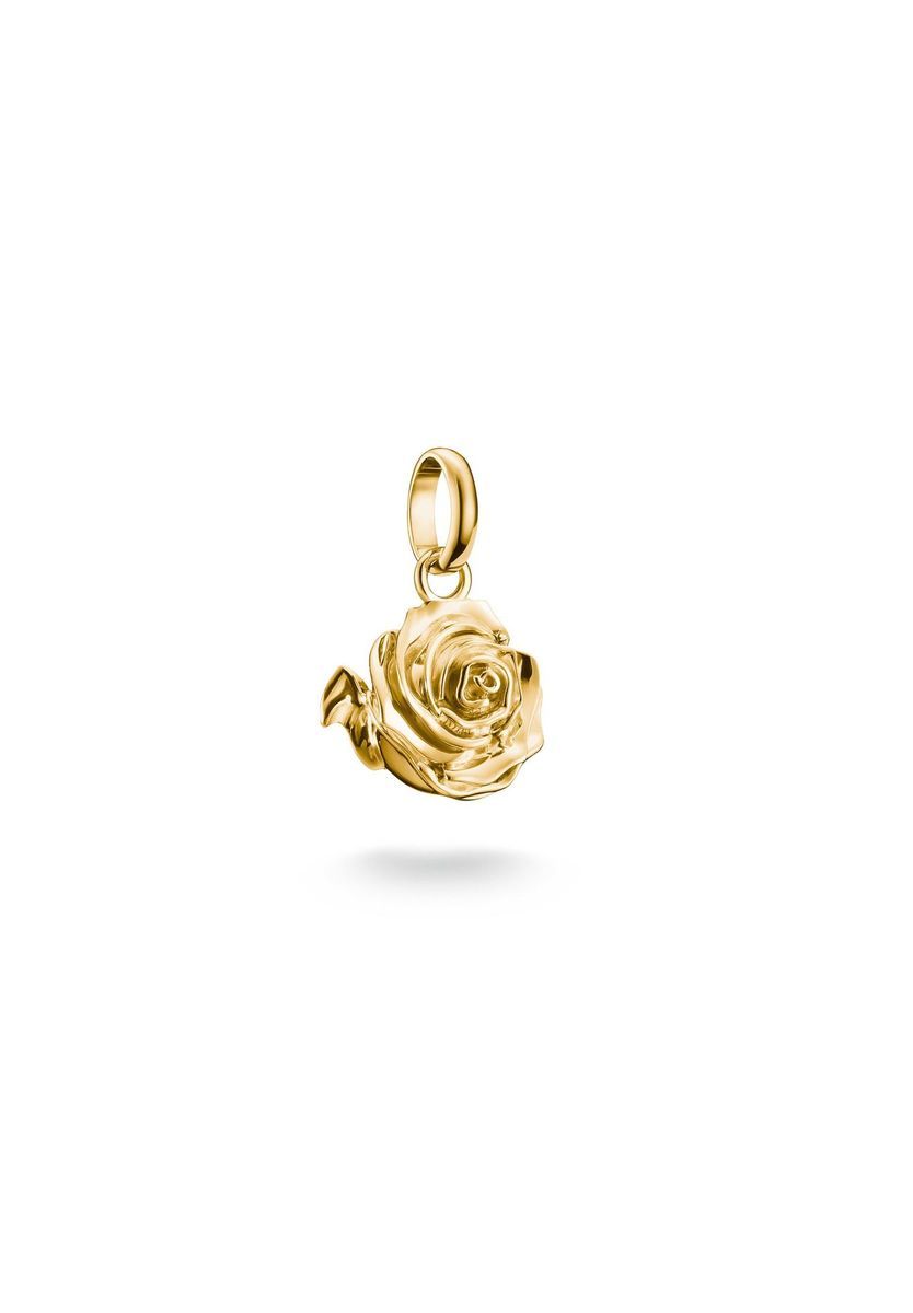 3D Rosenblüten Charm-Anhänger