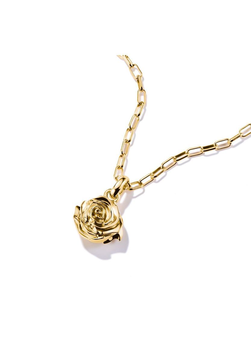 3D Rosenblüten Charm-Anhänger