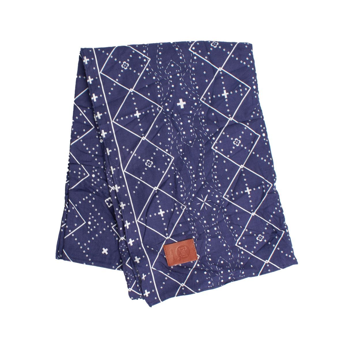 Baumwoll-Foulard mit geometrischem Muster