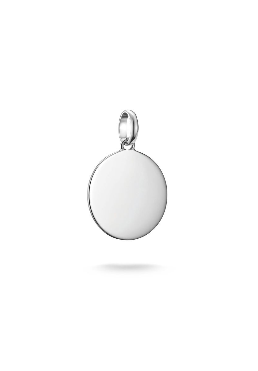 Polierter runder Silbermünzen-Charm