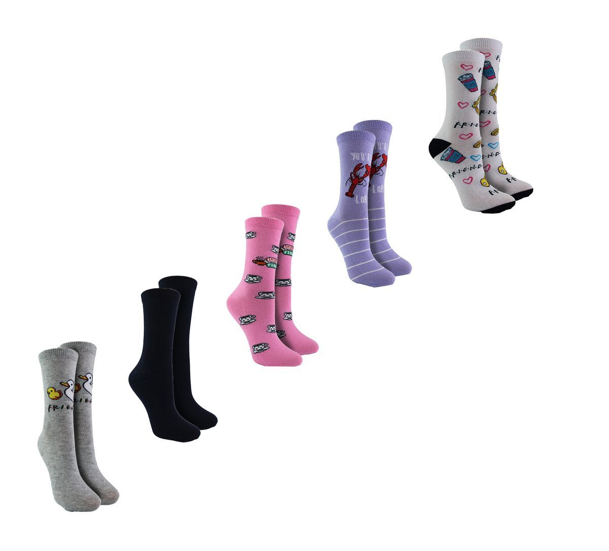 Friends TV-Show Grafik Crew Socken