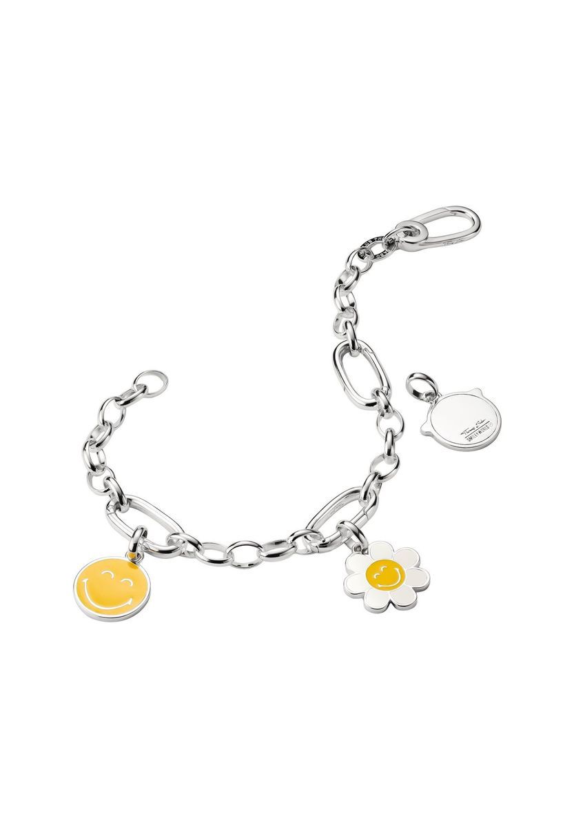 Emaille Charm-Anhänger mit Smiley