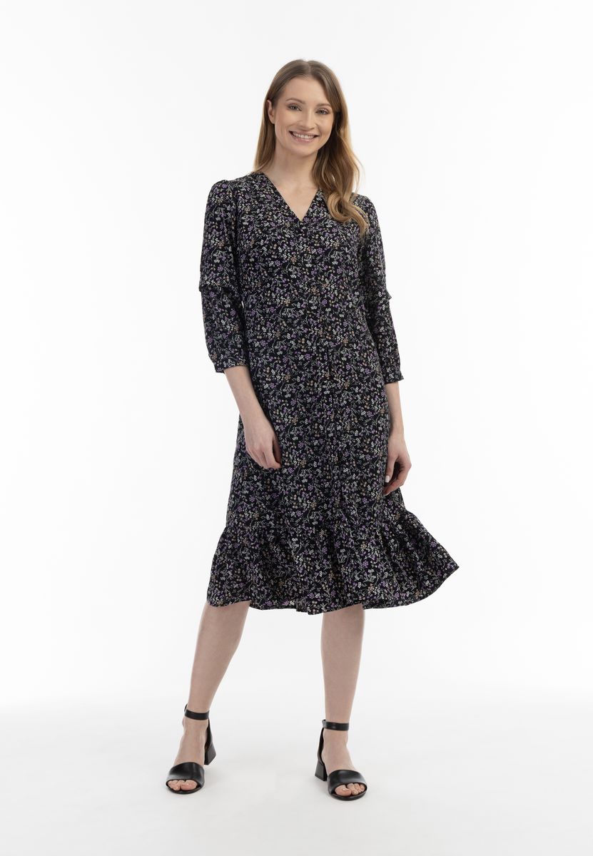 Romantisches Midikleid mit Blumenmuster
