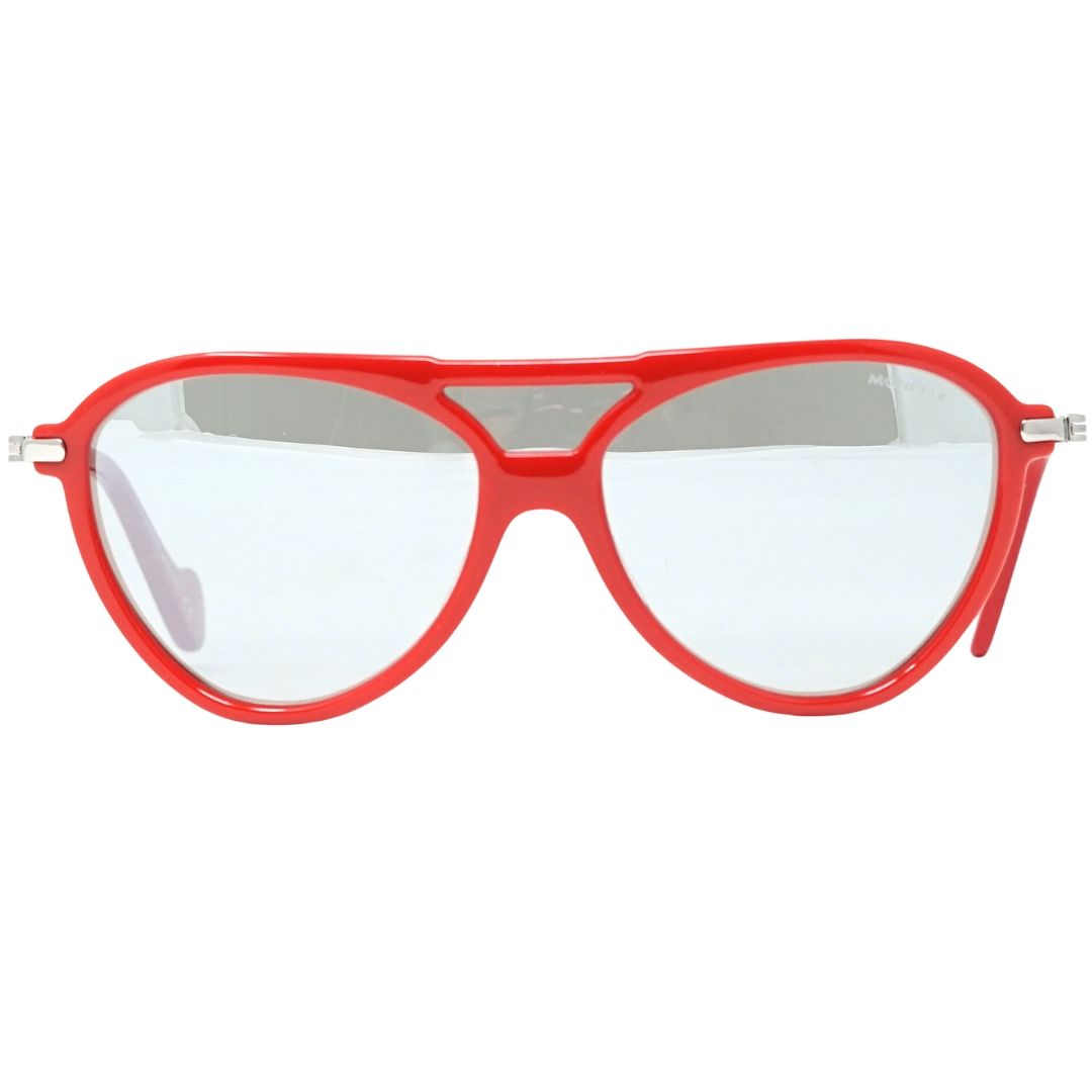 Markante Schild-Sonnenbrille im Pilotenstil