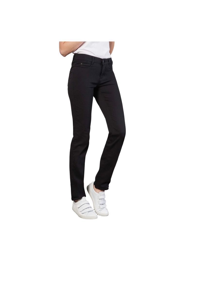 Klassische Straight-Leg-Jeans mit niedrigem Bund