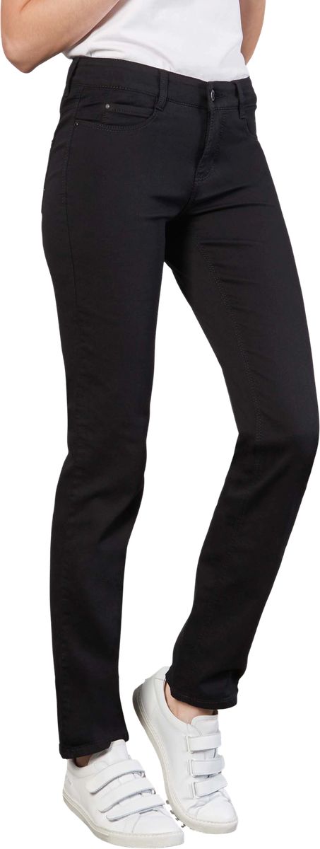 Klassische Straight-Leg-Jeans mit niedrigem Bund